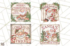 Santa Christmas Signs | Santa Png | Kris Kringle Quotes Product Image 1