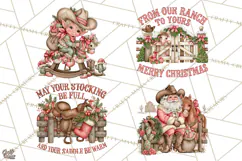 Western Wintertide Christmas Clipart PNG Files Product Image 1
