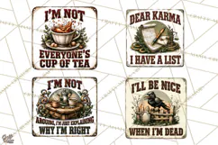 Rustic Sarcastic Quotes PNG | Vintage Funny Signs Clipart Product Image 1