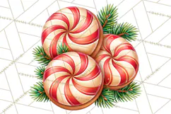 Candy Cane Lane Vintage Christmas Accents Clipart Product Image 2
