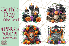 Day Of The Dead Gothic PNG Clipart Product Image 1