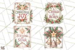 Religious Christmas Sign Clipart PNG | Nativity Designs Product Image 1