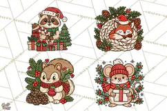 Cozy Christmas Clipart PNG, Cute Holiday Christmas Designs Product Image 1