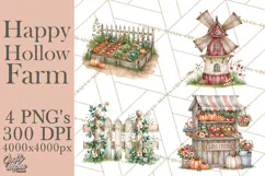Happy Hollow Farm Animal Clipart PNG Product Image 1
