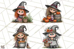 Halloween Farmhouse Monsters Clipart, Cute Halloween Farm Product Image 1