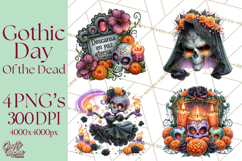 Day Of The Dead Gothic PNG Clipart Product Image 1