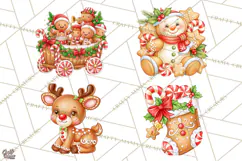 Gingerbread Jamboree Christmas Clipart Product Image 1