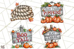 Halloween Farmhouse Buildings Clipart, Halloween Farmhouse Product Image 1