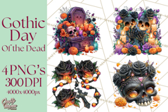Day Of The Dead Gothic PNG Clipart Product Image 1
