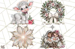 Christian Christmas Angel Clipart PNG Product Image 1