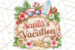 Tropical Christmas Beach Signs PNG, Christmas Quotes, Beach Product Image 3