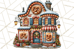 Christmas Pretzel Bakery Clipart PNG Food Elements Product Image 3