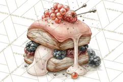Haunted Patisserie PNG Clipart, Elegant Halloween Desserts Product Image 2