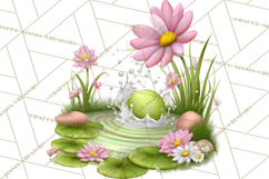 Whimsical Country Club Golf Clipart Argyle PNG Product Image 2