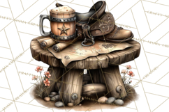 Old Saloon Western Alcohol Clipart PNG Product Image 2