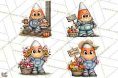 Halloween Farmhouse Monsters Clipart, Cute Halloween Farm Product Image 1