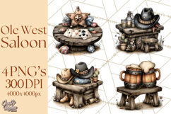 Old Saloon Western Alcohol Clipart PNG Product Image 1