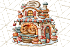 Christmas Pretzel Bakery Clipart PNG Food Elements Product Image 4