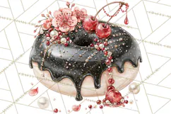 Haunted Patisserie PNG Clipart, Elegant Halloween Desserts Product Image 3