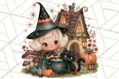 Vintage Halloween Scenes PNG, Halloween Magic Clipart Product Image 4