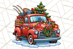 Christmas Fishing Clipart PNG Product Image 5