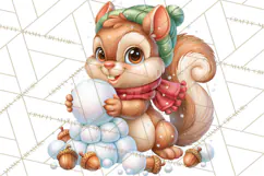 Let It Snow Christmas Winter Clipart PNG Product Image 4