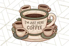 Sarcastic Coffee Clipart, Funny Coffee PNG Product Image 4