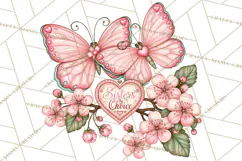 Friendship Butterfly Clipart PNG | Inspirational Quotes Product Image 4