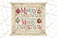 Christian Farmhouse Christmas Signs PNG Product Image 4