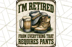 Vintage Man Cave Funny Clipart, Beer Png, Hunting, Bar Sign Product Image 4