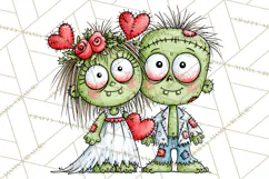 Zombie Hollow Cute Zombie Halloween Clipart PNG Product Image 4