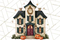 Vintage Halloween Places PNG, Halloween Magic Clipart Product Image 4