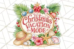 Tropical Christmas Beach Signs PNG, Christmas Quotes, Beach Product Image 5