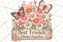 Friendship Butterfly Clipart PNG | Inspirational Quotes Product Image 5