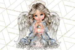 Christian Christmas Angel Clipart PNG Product Image 5