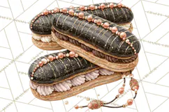 Haunted Patisserie PNG Clipart, Elegant Halloween Desserts Product Image 4