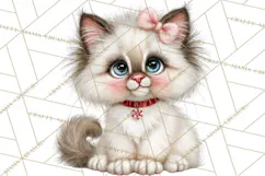 Peppermint Pals Christmas Animal Clipart PNG, Cute Candy Product Image 5