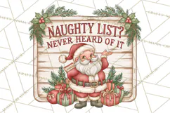 Santa Christmas Signs | Santa Png | Kris Kringle Quotes Product Image 5