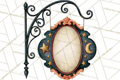 Vintage Halloween Signs PNG, Vintage Halloween Magic Clipart Product Image 5