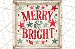 Christian Farmhouse Christmas Signs PNG Product Image 5