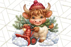 Let It Snow Christmas Winter Clipart PNG Product Image 5