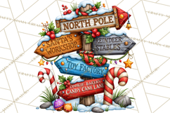 North Pole Coffee Christmas Cafe PNG Clipart Product Image 5