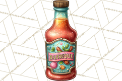 Girls Baryard Barbecue Girly Grilling BBQ Clipart Product Image 5
