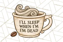 Sarcastic Coffee Clipart, Funny Coffee PNG Product Image 2