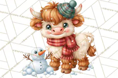Let It Snow Christmas Winter Clipart PNG Product Image 2