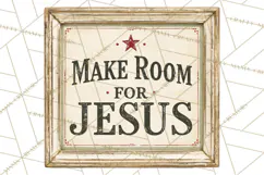Christian Farmhouse Christmas Signs PNG Product Image 2