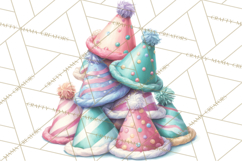 Cute Birthday Party Clipart PNG | Birthday Cake Graphics Product Image 5