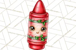 Christmas School Supplies & Teacher Clipart Product Image 2