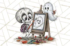 Schoolhouse Spirits, Halloween School Clipart PNG Product Image 5