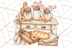 Cottage Pantry Farmhouse Kitchen Clipart PNG Product Image 3